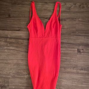 Lulus sexy red midi dress